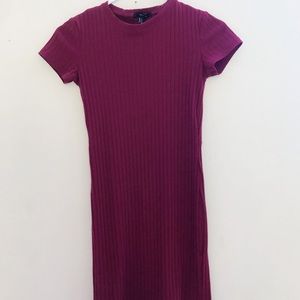 maroon bodycon sweater dress